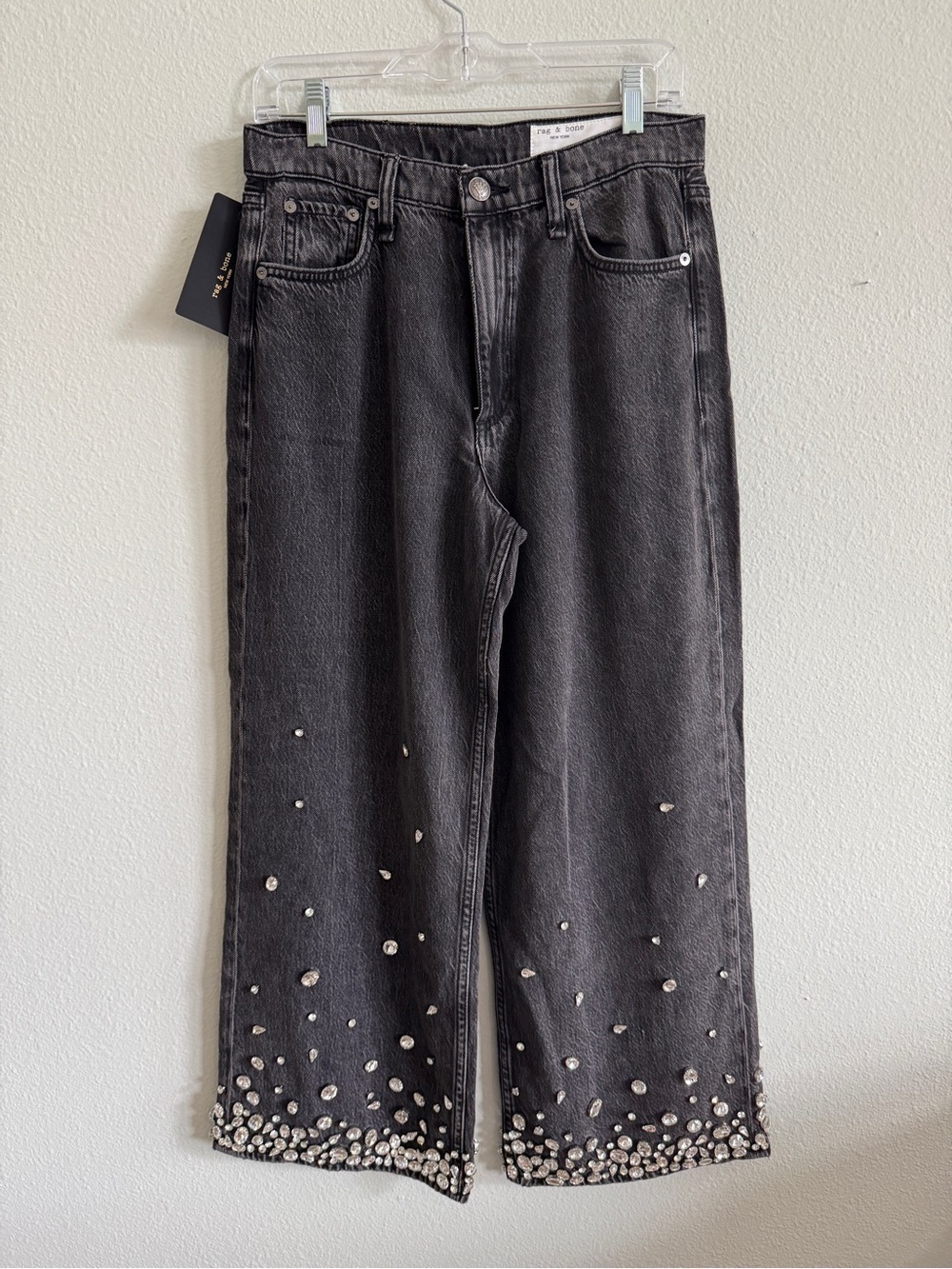 rag & bone The Andi High Rise Wide Ankle Jeans Size 27